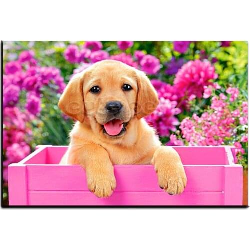 5D Diamond Painting realistic dog Diamond Mosaic Sale Rhinestones Pictures Cross Stitch Diamond Embroidery Full Display Decor