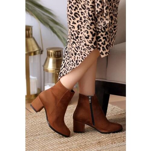 A7171-20Taba Nubuck Pink Potin Tan Nubuck Women 'S Boots