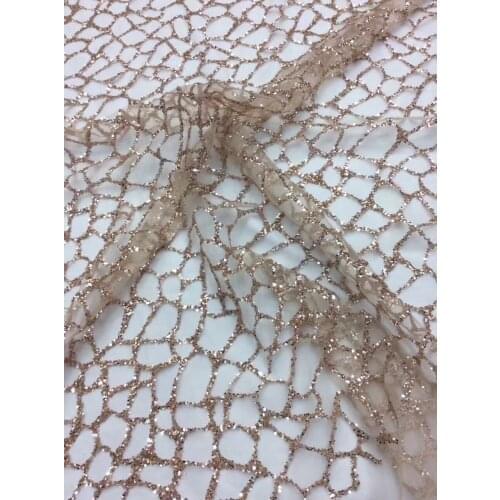 Free shipping SYJ-81028 glitter net lace fabric ON SALE French tulle lace fabric with glued glitter