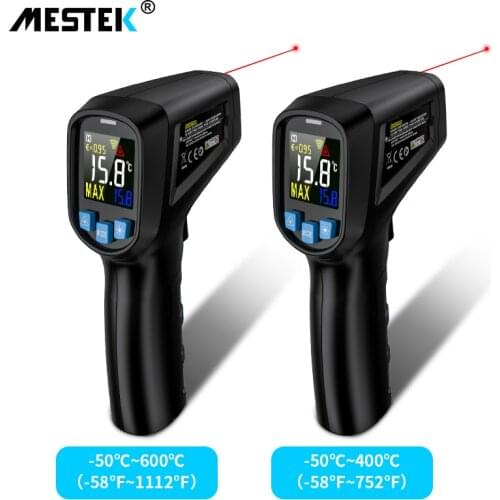 Digital Infrared Thermometer -50~600C Laser Temperature Meter Gun No Contact Industrial Outdoor Laser Pyrometer IR Thermometer