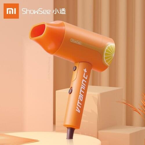 Xiaomi Showsee Hair Dryer VC Essence Anion Hairdryer Professinal Quick Dry 1800W Travel Home Foldable Hairdryer VC100