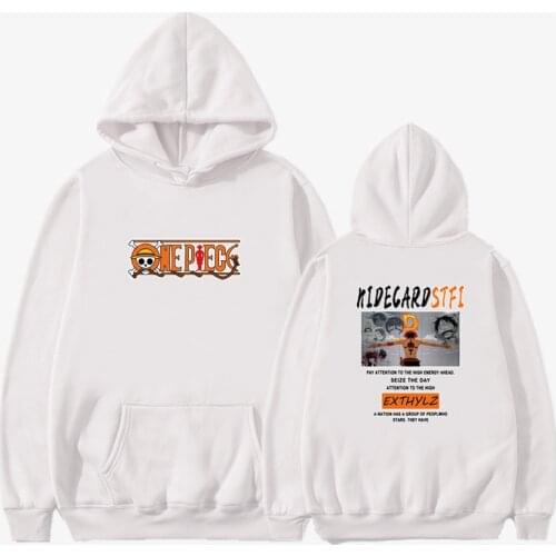 Hot Fashion Autumn Winter Hoodie Women Men One Piece Luffy Design Sweatshirt High Quality Hoodies Men Hip Hop Moleton Masculino