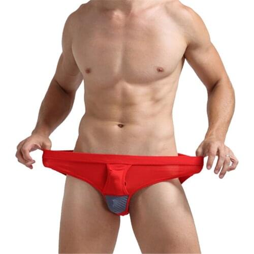 Mens Underwear Sexy Briefs Modal Mesh Breathable Man Underpants Ropa Interior Hombre Slip 4pcs/lot