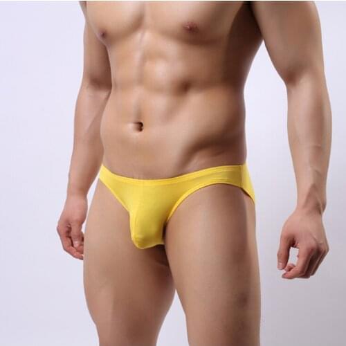 Men hot underwear Low-rise pants men modal U convex briefs men slip homme sexy underwear mens pouch underwear