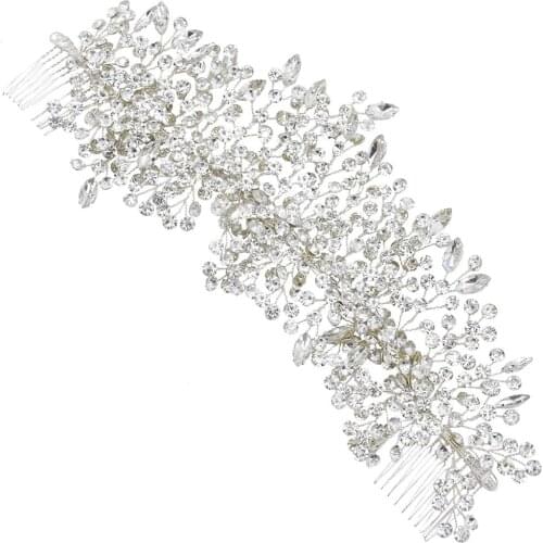 Autumn New Products Full Rhinestone Bride and Bridesmaid Headdress Handmade Golden Leaves Wild Fashion Ladies Beautiful Style