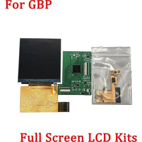 New Full Screen Backlight LCD Kits for GBP Original Size Screen LCD Kits for GameBoy Pocket Game Console High Light LCD Kits