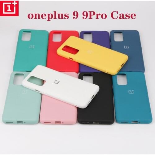 Original One plus 9 Soft liquid silicone case For One plus 9 pro slim soft back cover one plus 9 10 colour