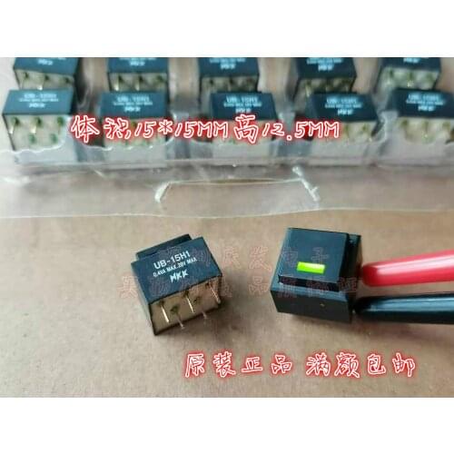Original New 100% UB-15H1 15*15 square touch switch with green LED light emitting 0.4VA
