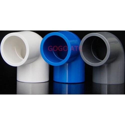 PVC Pipe Elbow joint water pipe 90 degrees Garden Irrigation Aquarium Tube 20mm 25mm pvc plastic pipe