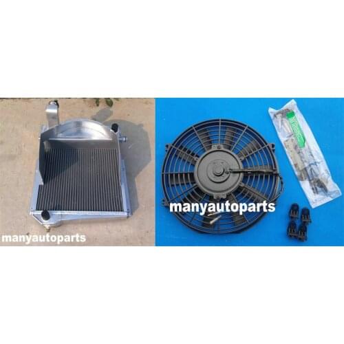 Aluminum alloy radiator +FAN FOR Austin Healey Sprite Bugeye/MG Midget