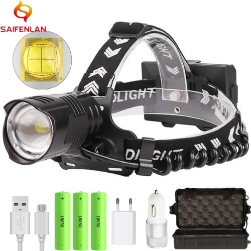 Super XHP90.2 LED Headlight XHP90 High Power Head Flashlight XHP70.2 XHP50.2 LED Headlamp 18650 Rechargeable Head Light Torch