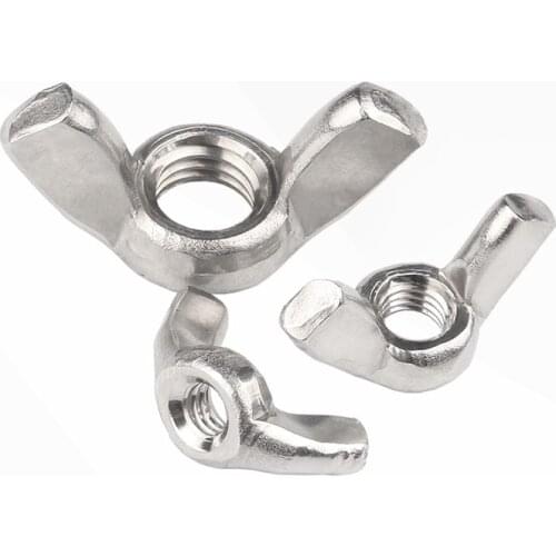 1/20Pcs DIN315 M3 M4 M5 M6 M8 M10 304 Stainless Steel Hand Tighten Nut Butterfly Nuts Wing Nuts