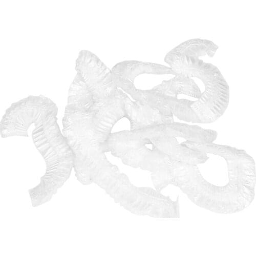 10pcs DISPOSABLE POLYTHENE HAIR BATH SHOWER CAPS TRAVEL DIY