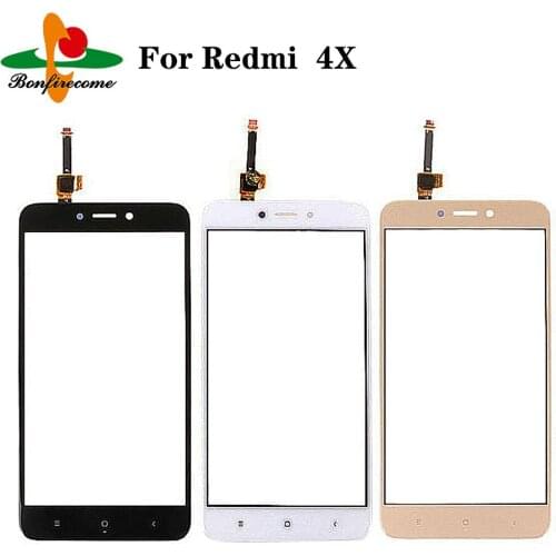 10Pcs\lot For Xiaomi Redmi 4X Redmi4X Touch Screen Panel Sensor LCD Display 5.0" Glass Digitizer Replacement Parts