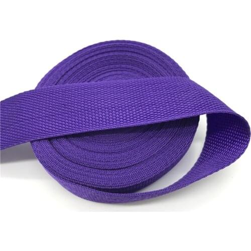 15mm 20mm 25mm 30mm 38mm Wide 5yards Purple Strap Nylon Webbing Knapsack Strapping Bags Crafts