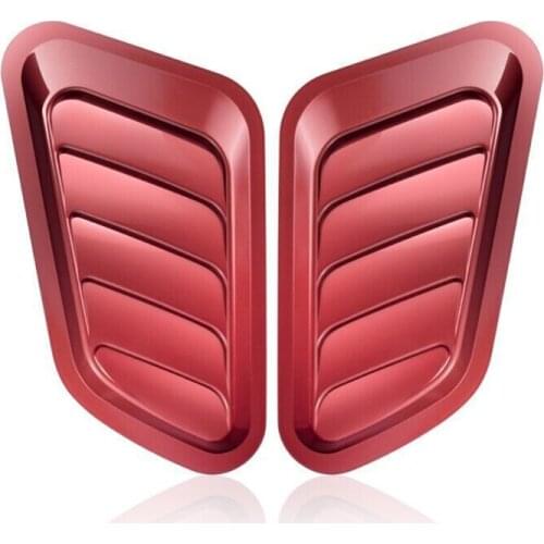 2pcs Universal Hood-Vent Air Flow Intake Scoop Turbo Bonnet Hood Cover Car Exterior Hoods Side Door Decorative Cover 40GF