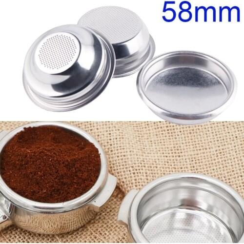 Stainless Steel Non Pressurized Coffee Filter Basket 2 Cup Triple Portafilter Filter For Kitchen Coffee Maker Accessories Parts
