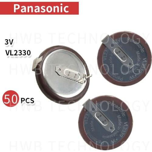 50pcs 100% Original New For PANASONIC VL2330/HFN 3V Battery good quality free shipping fee