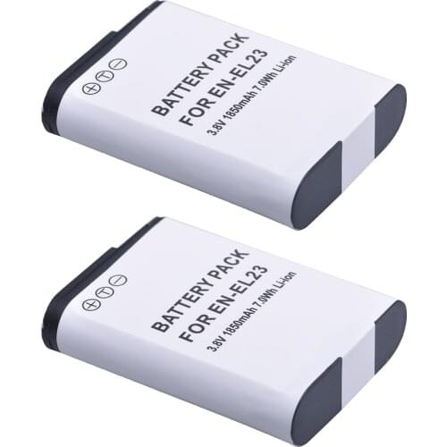 2pcs EN-EL23 ENEL23 EN EL23 Battery For Nikon COOLPIX B700 P900s P900 P610s P610 P600 S810c Camera
