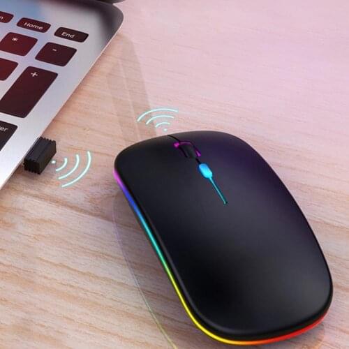 Wireless Mouse Sensitive Low Noise Ultra-thin Portable 2.4G Bluetooth Dual-mode Mouse for Office