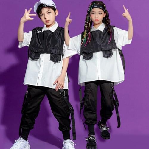 ChildrenS Jazz Dance Costumes Students Chorus Competition Performance Clothes Hip Hop Dance Clothes For Kids Stage Wear DQS7426