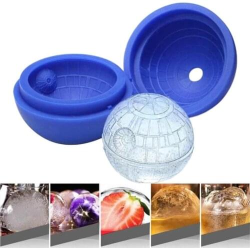 6CM Big Round Ball Ice Cube Mold DIY Ice Cream Maker Plastic Ice Mould Whiskey Ice Tray for Bar Tool Kitchen Gadget Accessories