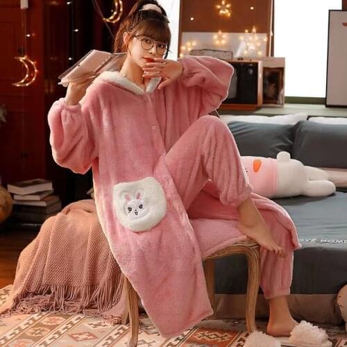 GWZXTD Women's Flannel Pajamas