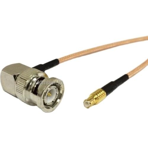 New Modem Coaxial Cable BNC Male Plug Right Angle To MCX Male Plug Connector RG316 Cable 15CM 6" Adapter RF Pigtail