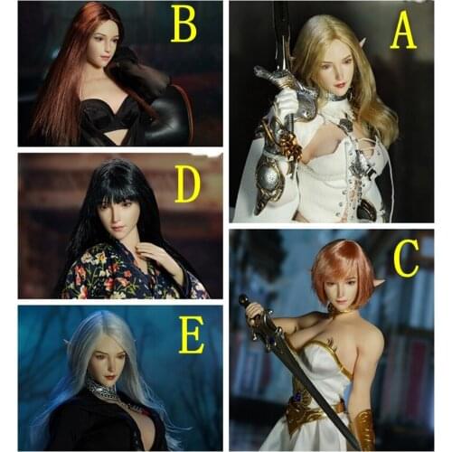 Best Sell 1/6 Scale Sexy Super Duck Female Head Sculpture 4 Color Style For 12 Inch Doll Soldier Figures For Collection