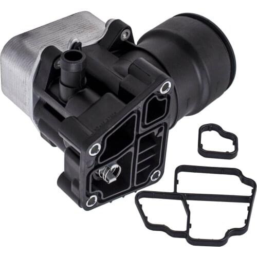 Oil filter assembly W/ Cooler for AUDI VW 1.6 & 2.0 TDI 03L115389C / 03L115389H for TT Roadster Q3 (8U) 2011-Q5 (8R) 2008