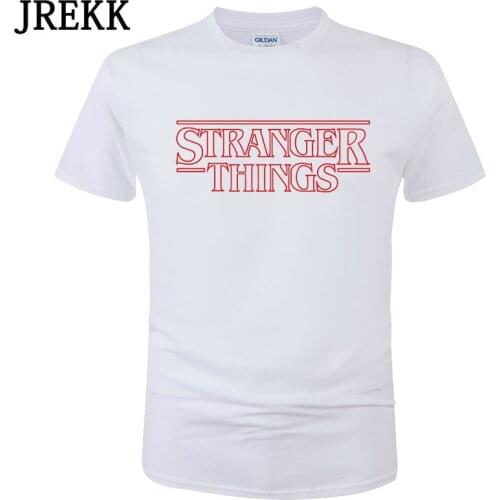 Stranger Things T Shirt Men Harajuku Funny Movie Shirt Summer Cotton T-Shirt Fashion Male Tops Cool Tees Homme C125