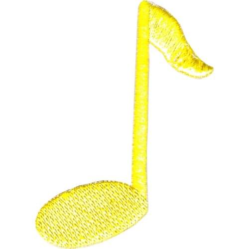 MUSIC NOTES musical scale classical symphony Iron On Embroidered Applique Patch