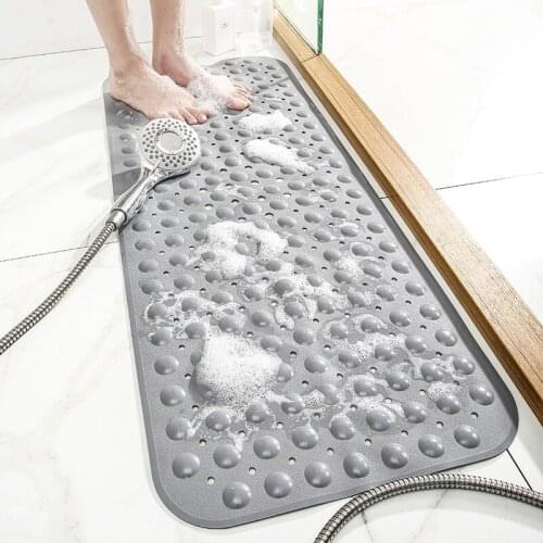 Floor Mat Pvc Toilet Bathroom Carpet Shower Mat Long Bath Mat Massage Foot Pad Safety Non Slip Bathroom Bath Rug 40x100cm