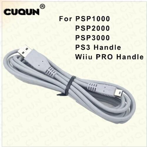 Original Data Charging Cable Line for Sony PSP 3000 Mini USB Data Cable For PSP3000/PSP2000/PSP1000/PS3/Wiiu
