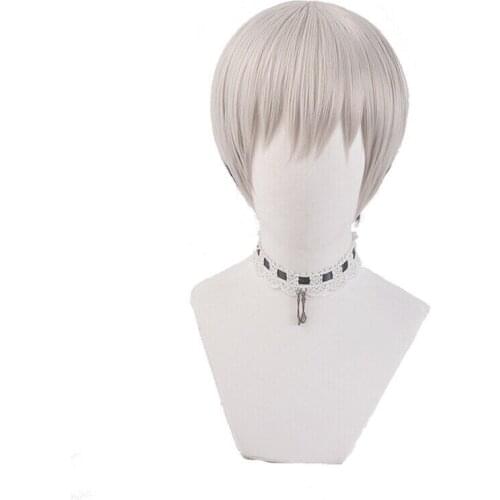 New Japan Anime Uzaki-chan wa Asobitai Uzaki Hana Cosplay Wig Women Short Gray Hair Wigs Props Gifts