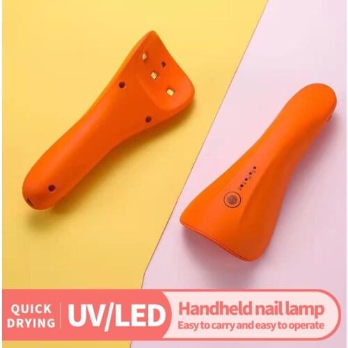 Handheld 3 PCS LED Light Nail Lamp Cordless UV LED Nail Dryer Rechargeable Eyelash Quick-drying Manicure Drying Lamp Travel Tool