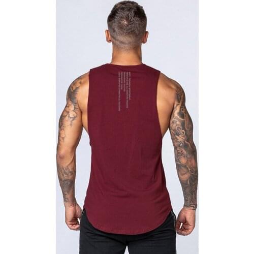 Workout Fashion Singlets Gym Clothing Bodybuilding Fitness Mens Tank Top Muscle Stringer Sportswear Undershirt Sleeveless Vest