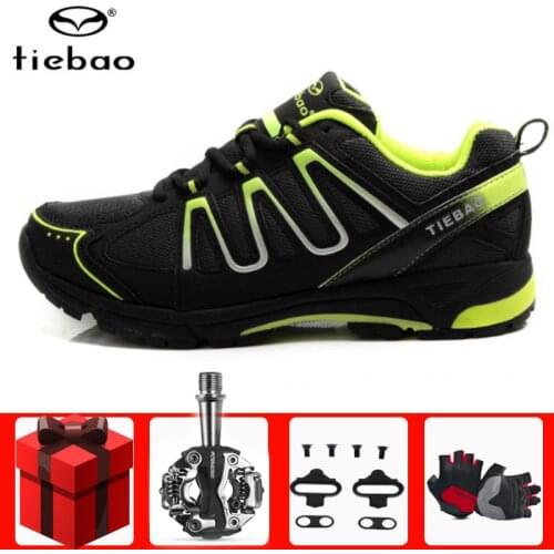 Tiebao Leisure Cycling Shoes Mountain Bike Bicycle Self-locking Shoes Non-slip Breathable MTB sapatilha ciclismo chaussures vtt