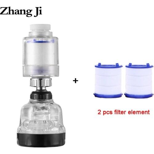 ZhangJi 3 modes Faucet Aerator Water Filter 360 Rotatable Chlorine Removal Filter Purify Water Saving Faucet Filter