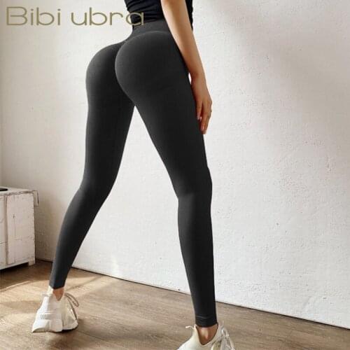 Women Gym Yoga Seamless Pants Sports Clothes Stretchy High Waist Push Up Athletic Exercise Fitness Leggings Activewear Pants