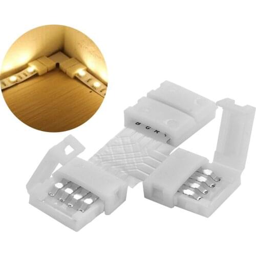 1/5/10PCS 4Pin L T Cross Shape PCB Corner Connector RGB 3528 5050 Led Strip Light Auto Interior Light Accessories LED Strip
