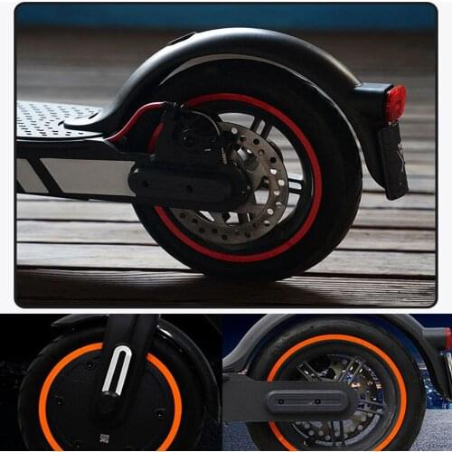 1Set Scooter Wheel Hubs Protective Sticker Waterproof PVC Reflective Sticker for Xiaomi M365 Pro Electric Scooter Accessories
