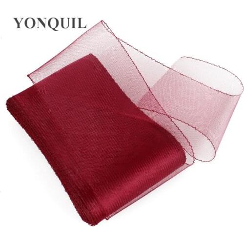 16CM Width Crinoline Horsehair Net Fabric Material Make Bride DIY Hair Accessories Fascinators Craft Hat Mesh Fabric 25Yards/Lot