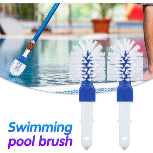 2 Pcs Swimming Pool Corner Brush Spas Outdoor Hot Tubs Small Cleaning Brushes for Swimming Pool Cleaning Accessories Tools