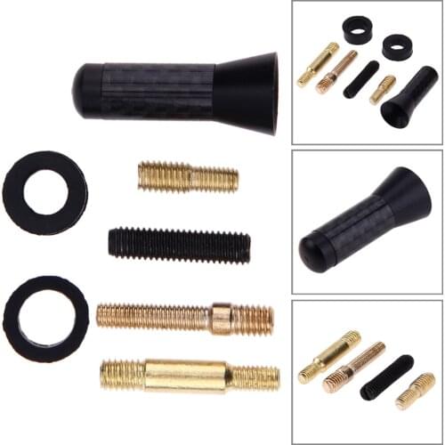 3.5cm Universal Auto FM Short Roof Antenna Car Air Carbon Fiber Radio External Aerials