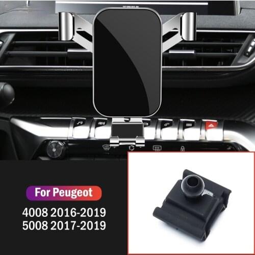 Car Mobile Phone Holder Mounts GPS Stand Gravity Navigation Bracket For Peugeot 4008 5008 2016 2017 2018 2019 Car Accessories