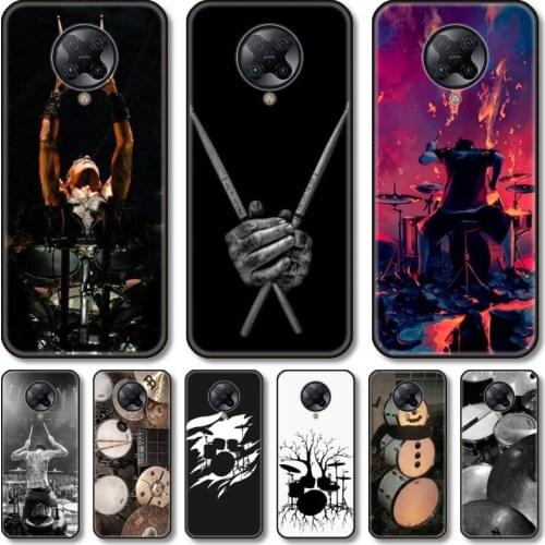Drums rock Phone Case For xiaomi M2 C3 X3 F2 Lite NFC 6 5 x Poco k30 Pro Anime Black Cover Silicone Back Pretty tpu