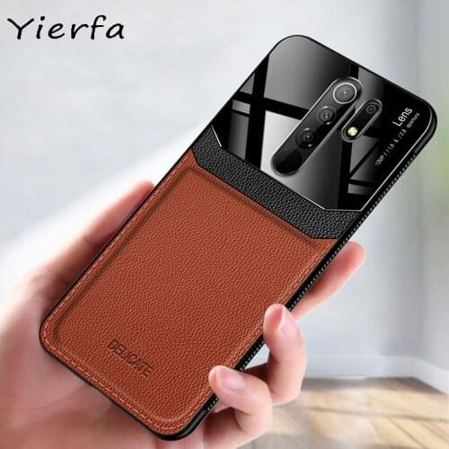 Case For Xiaomi Redmi 9 Case PU Leather Plexiglass Silicone Shockproof Bumper Phone Case For Xiomi Redmi 9A Redmi 9C Case Cover