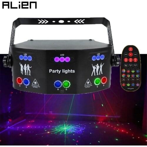 ALIEN 15 EYE DJ Disco Beam Laser Strobe Light Projector UV RGBW Stage Lighting Effect Party Xmas Holiday Wedding Sound Control