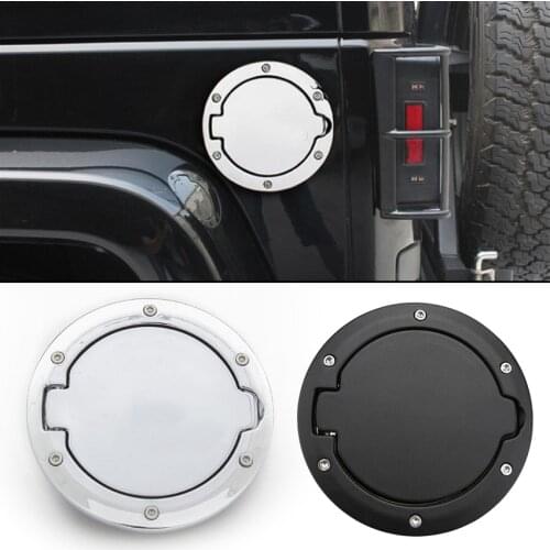 For Jeep Wrangler JK Rubicon Sahara Unlimited 2007-2017 Car Fuel Filler Door Cap Gas Tank Cover Replacement Part Auto Accessory